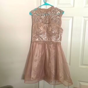 Rose Gold Homecoming Dress
